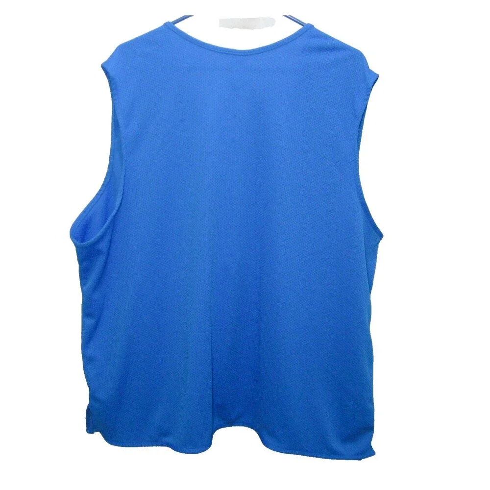 Walmart Employee Vest Womens Size 2XL Blue Sleeveless Work Store Uniform Top
